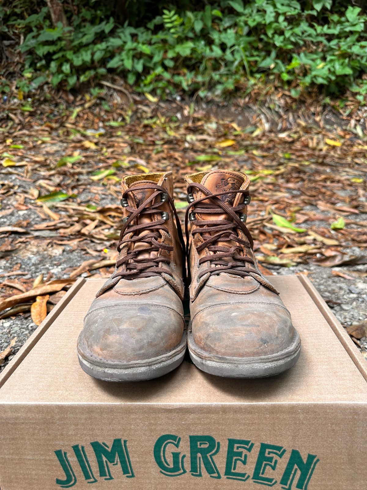 Photo by jvibe on November 4, 2023 of the Jim Green Baobab Boot in Fudge Crazy Horse.