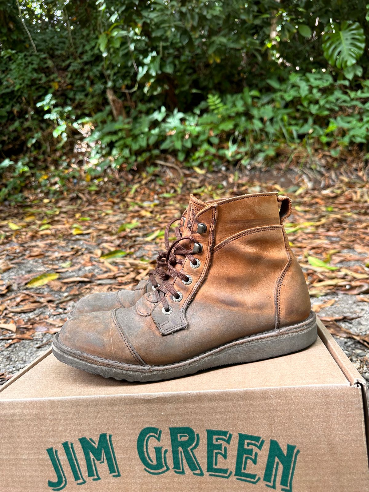 Photo by jvibe on November 4, 2023 of the Jim Green Baobab Boot in Fudge Crazy Horse.
