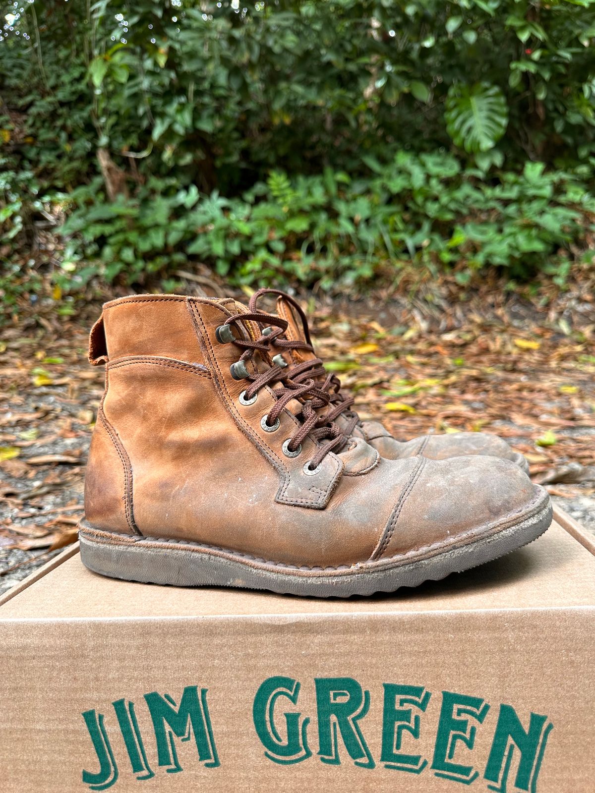 Photo by jvibe on November 4, 2023 of the Jim Green Baobab Boot in Fudge Crazy Horse.
