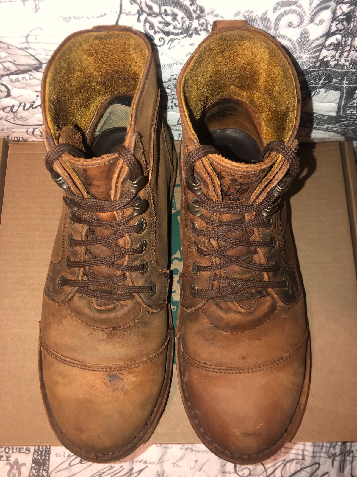 Photo by jvibe on December 5, 2023 of the Jim Green Baobab Boot in Fudge Crazy Horse.