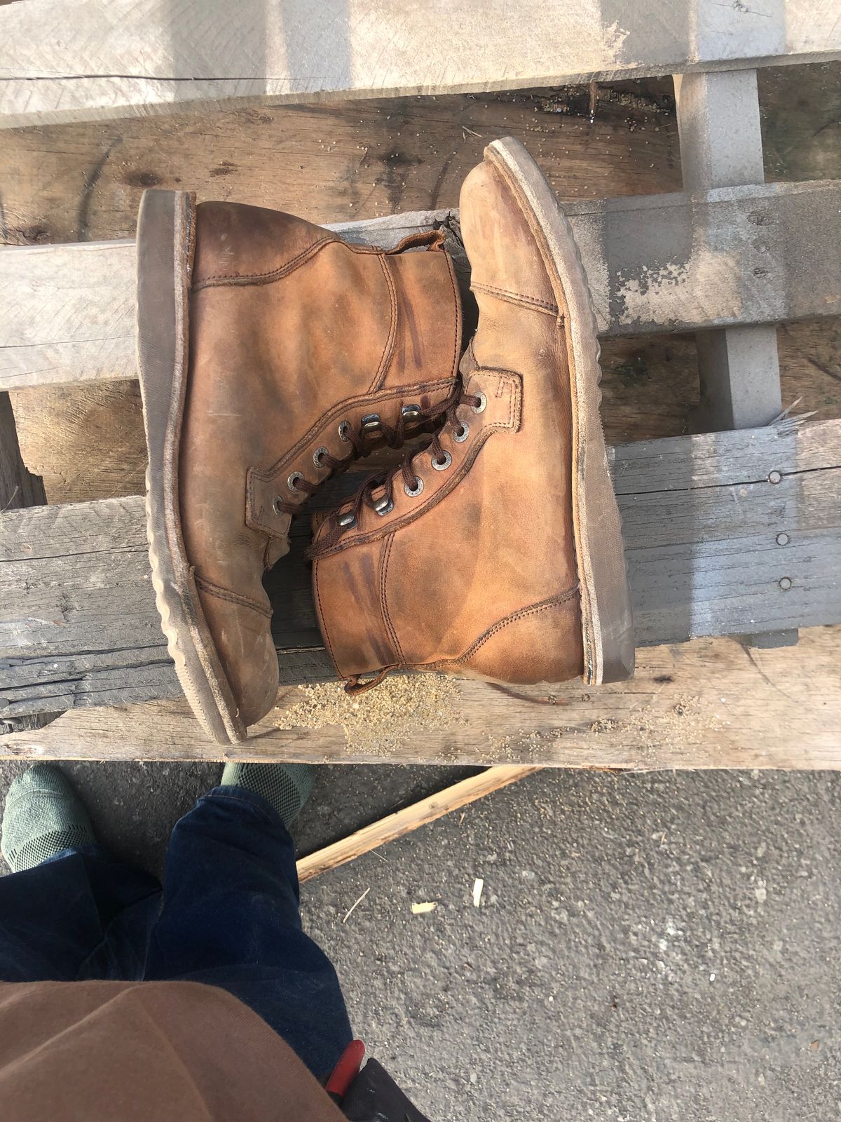 Photo by jvibe on January 5, 2024 of the Jim Green Baobab Boot in Fudge Crazy Horse.