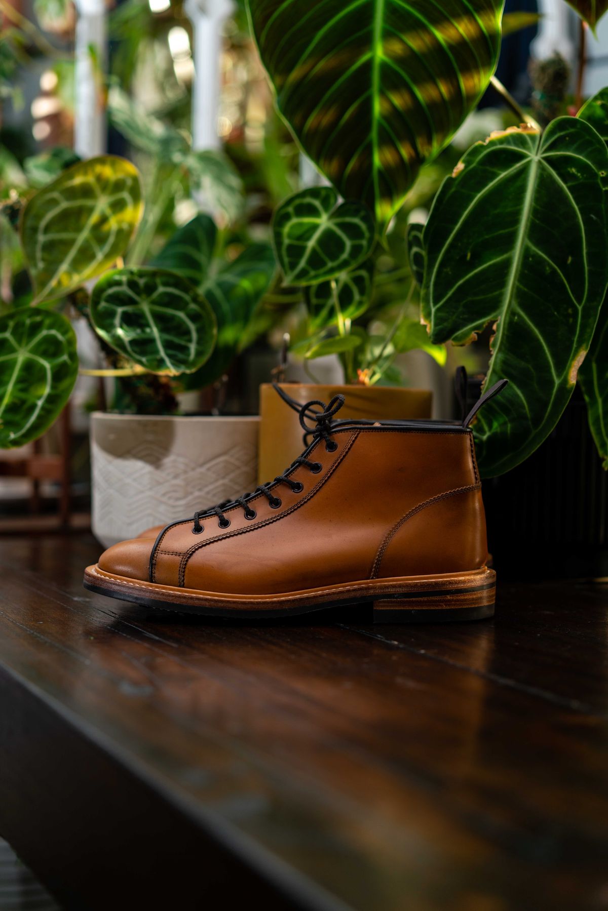 Photo by van504 on October 2, 2022 of the Tricker's Ethan Monkey Boot in Teck Shell Cordovan.