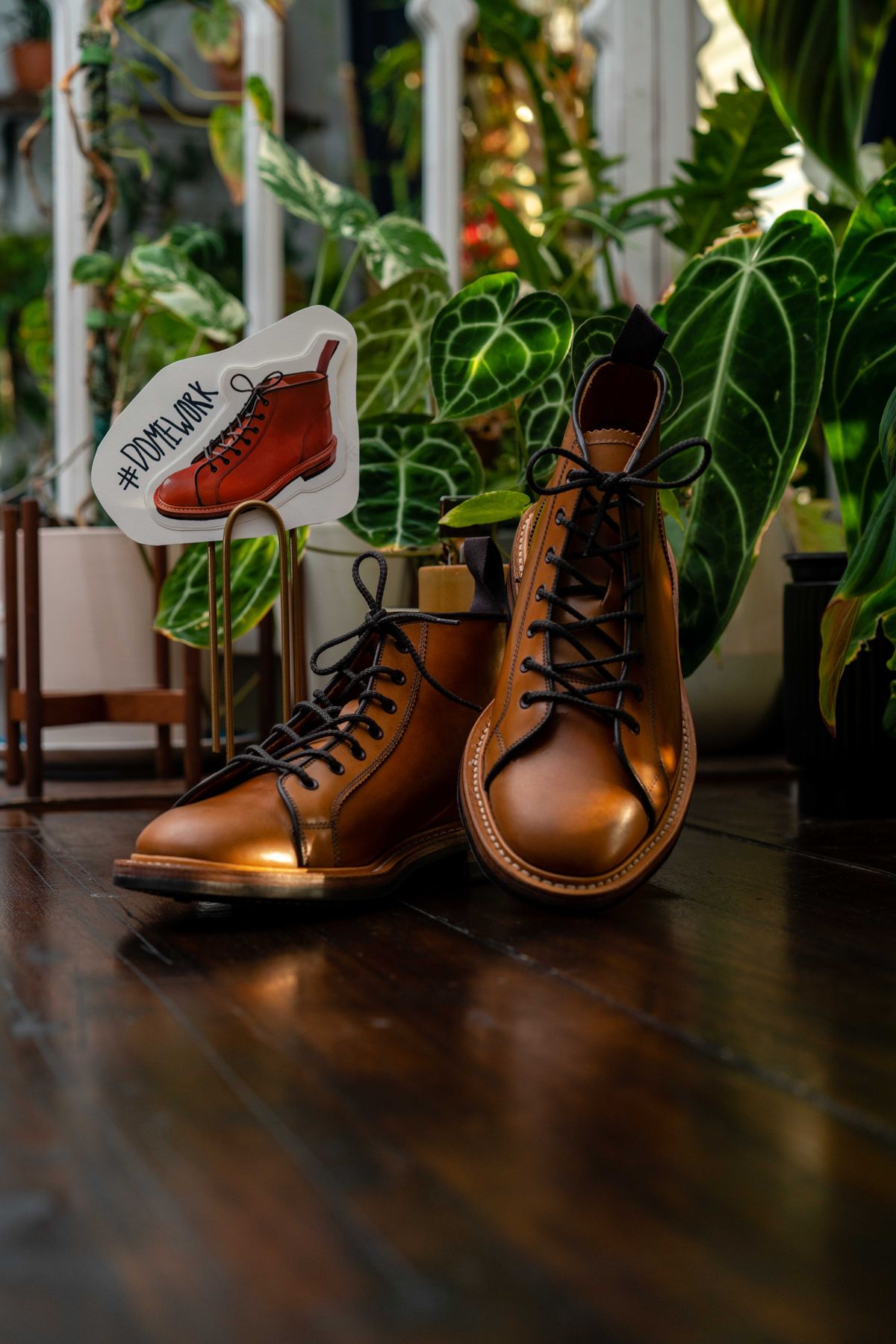 Photo by van504 on October 2, 2022 of the Tricker's Ethan Monkey Boot in Teck Shell Cordovan.