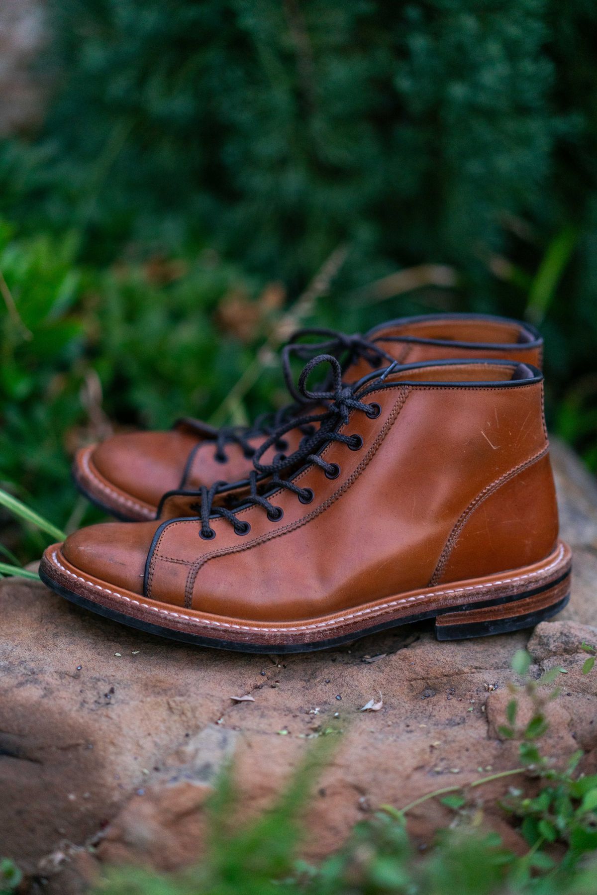 Photo by van504 on November 2, 2022 of the Tricker's Ethan Monkey Boot in Teck Shell Cordovan.