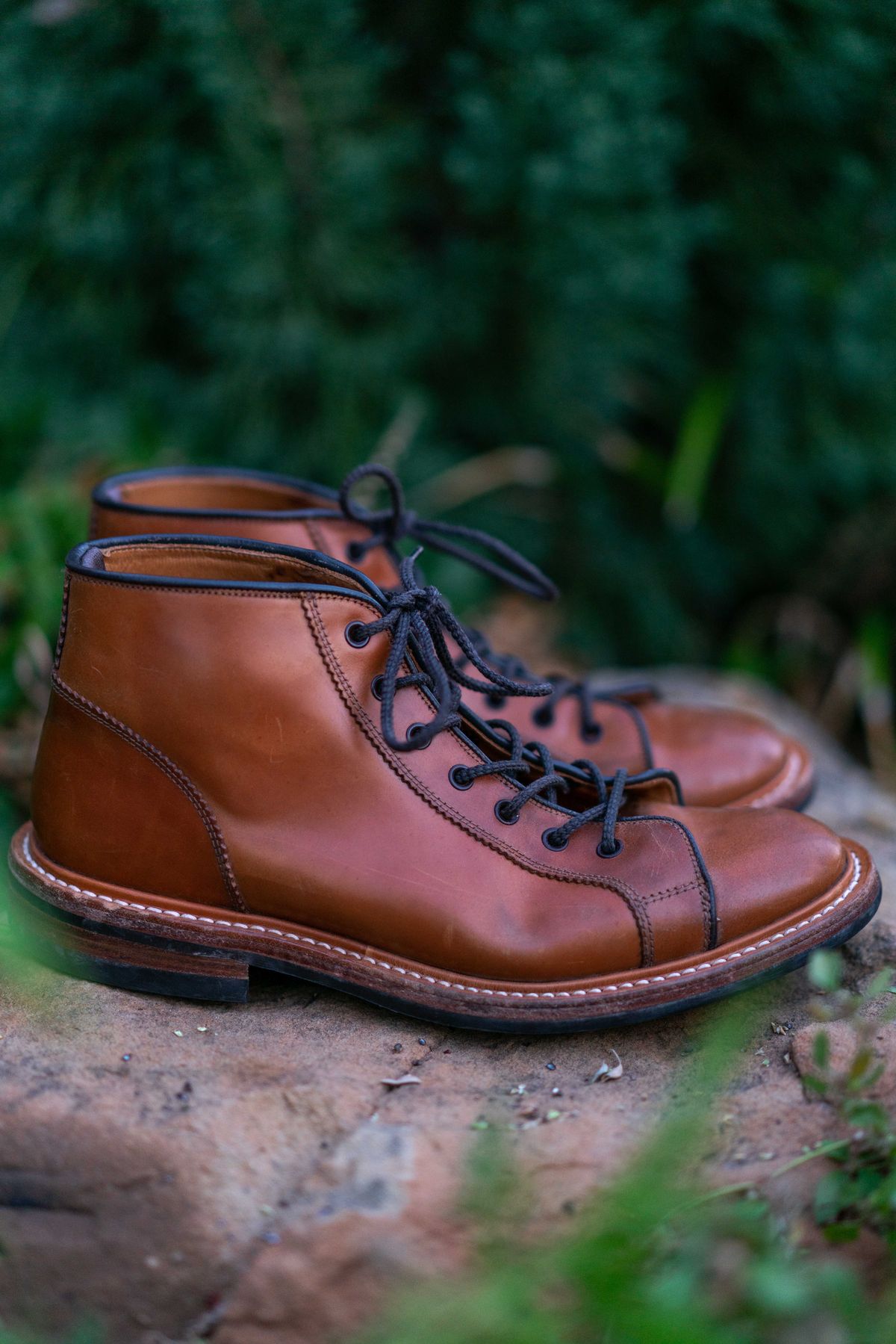 Photo by van504 on November 2, 2022 of the Tricker's Ethan Monkey Boot in Teck Shell Cordovan.
