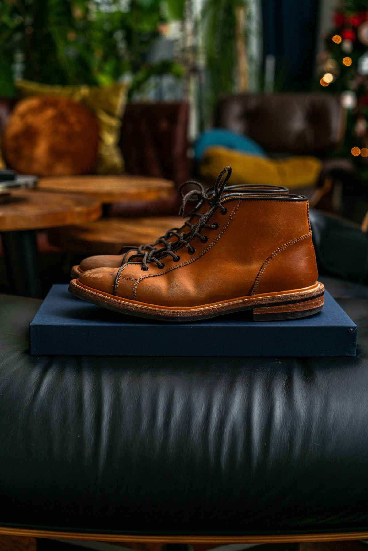 Photo by van504 on December 4, 2022 of the Tricker's Ethan Monkey Boot in Teck Shell Cordovan.