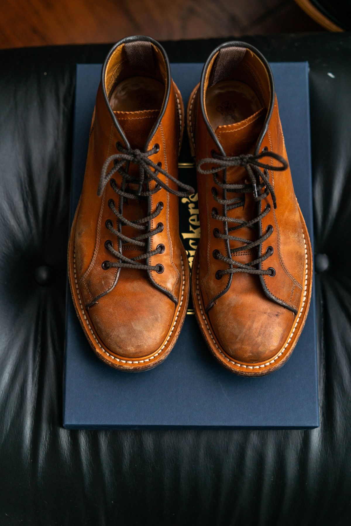 Photo by van504 on December 4, 2022 of the Tricker's Ethan Monkey Boot in Teck Shell Cordovan.