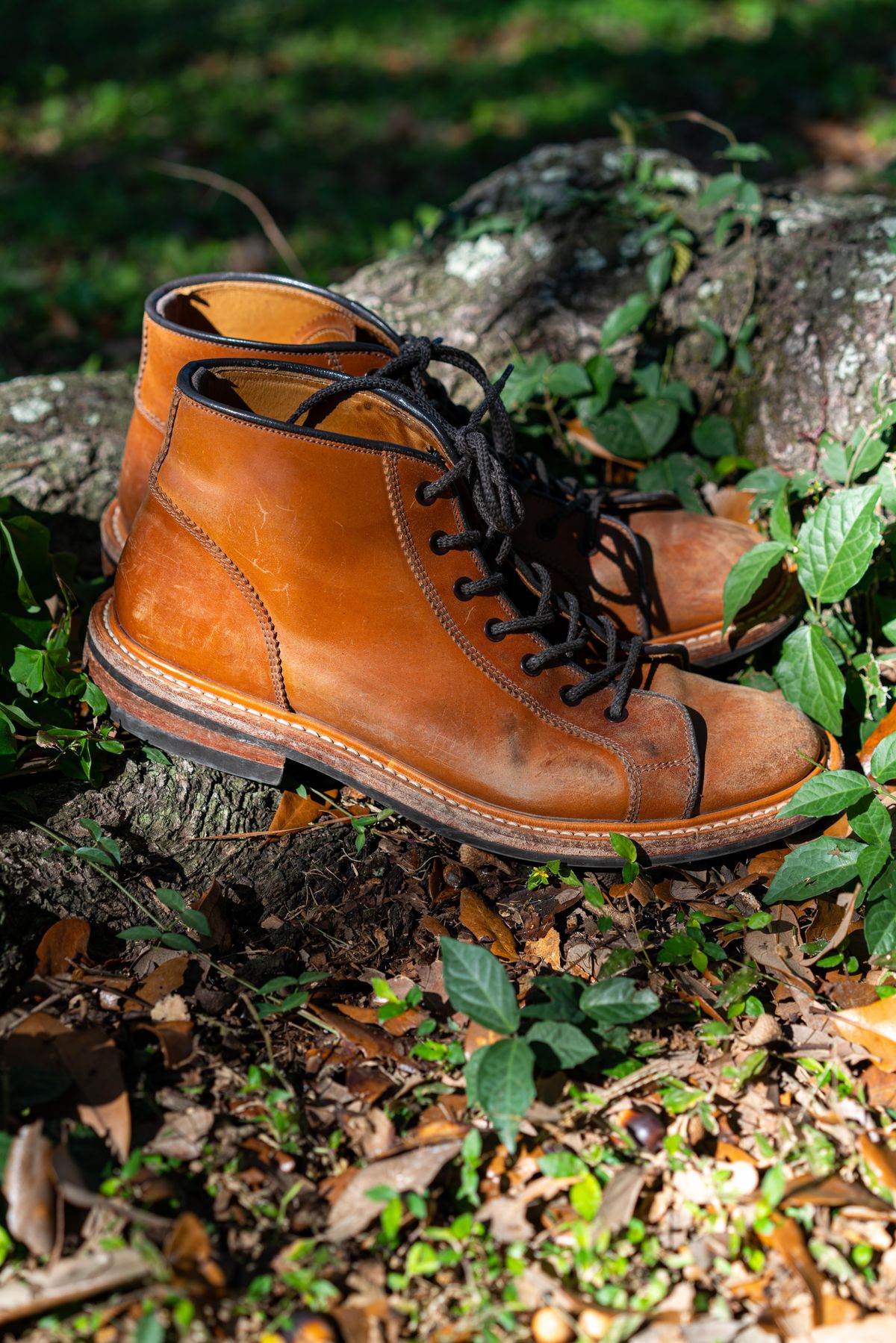 Photo by van504 on January 2, 2023 of the Tricker's Ethan Monkey Boot in Teck Shell Cordovan.