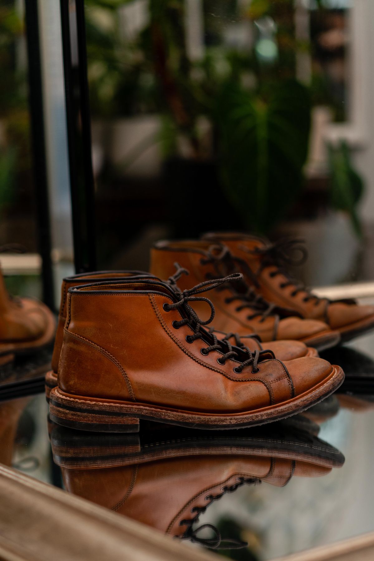 Photo by van504 on March 5, 2023 of the Tricker's Ethan Monkey Boot in Teck Shell Cordovan.