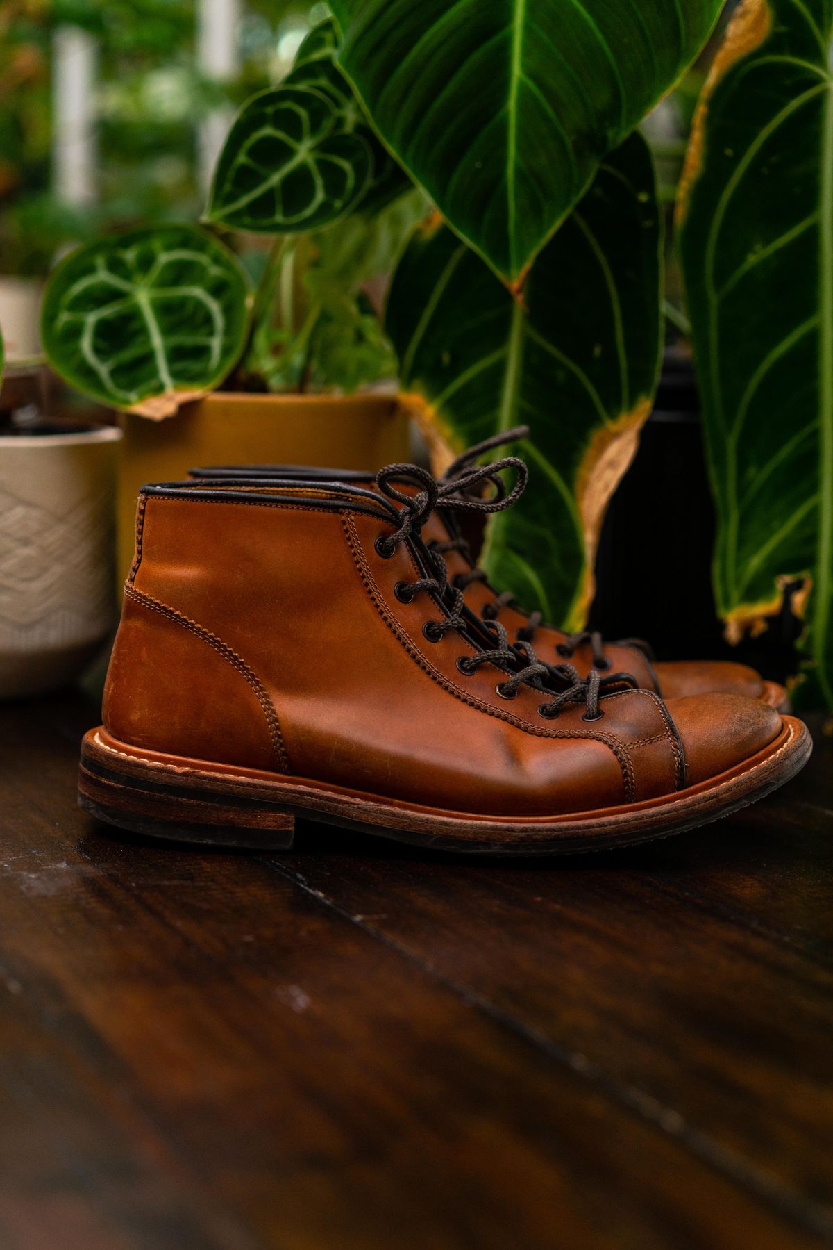 Photo by van504 on April 2, 2023 of the Tricker's Ethan Monkey Boot in Teck Shell Cordovan.