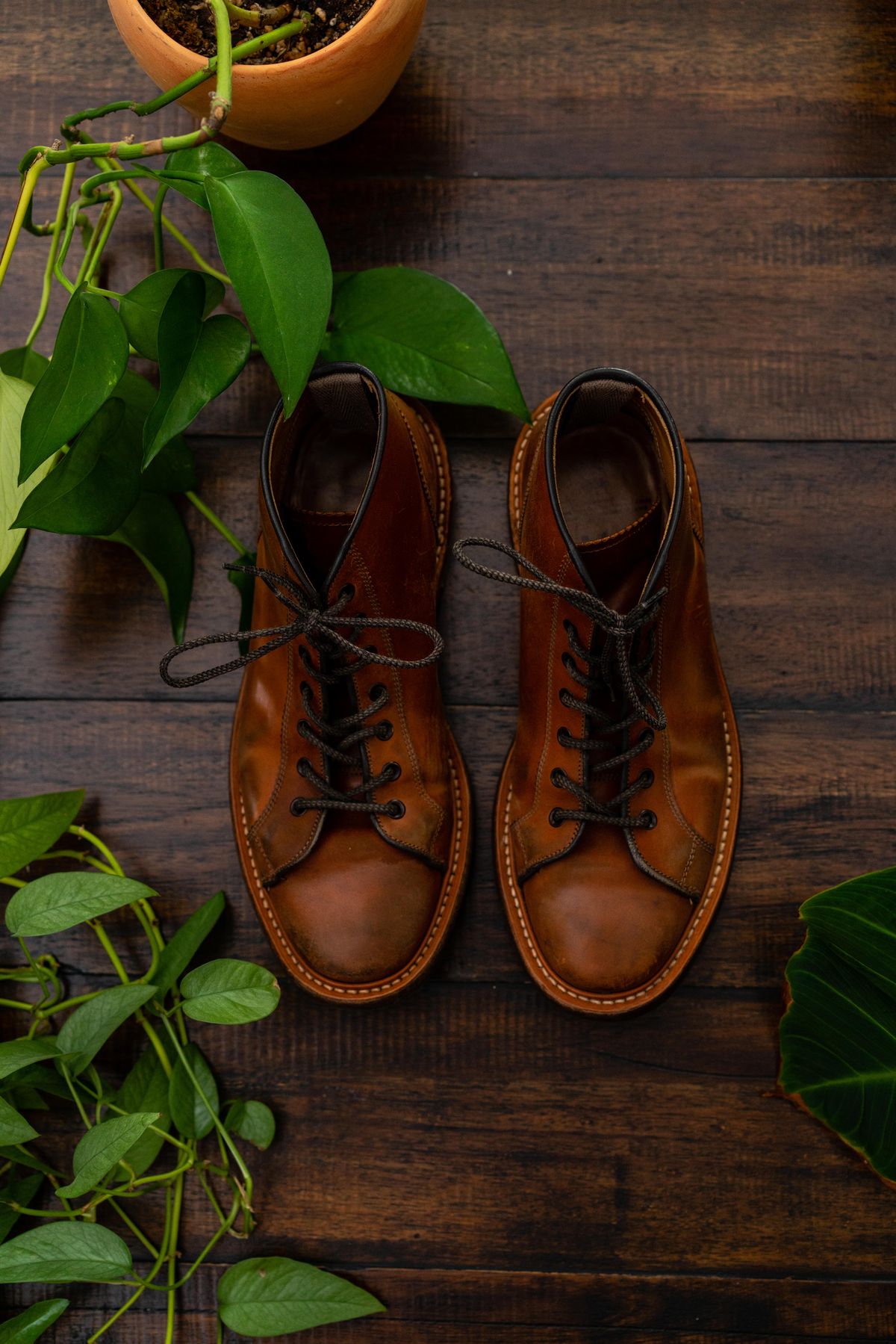 Photo by van504 on April 2, 2023 of the Tricker's Ethan Monkey Boot in Teck Shell Cordovan.