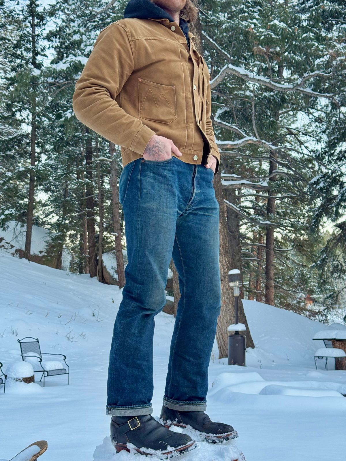 Photo by zander on December 4, 2025 of the Nicks StationMaster in Horween Black Waxed Flesh.