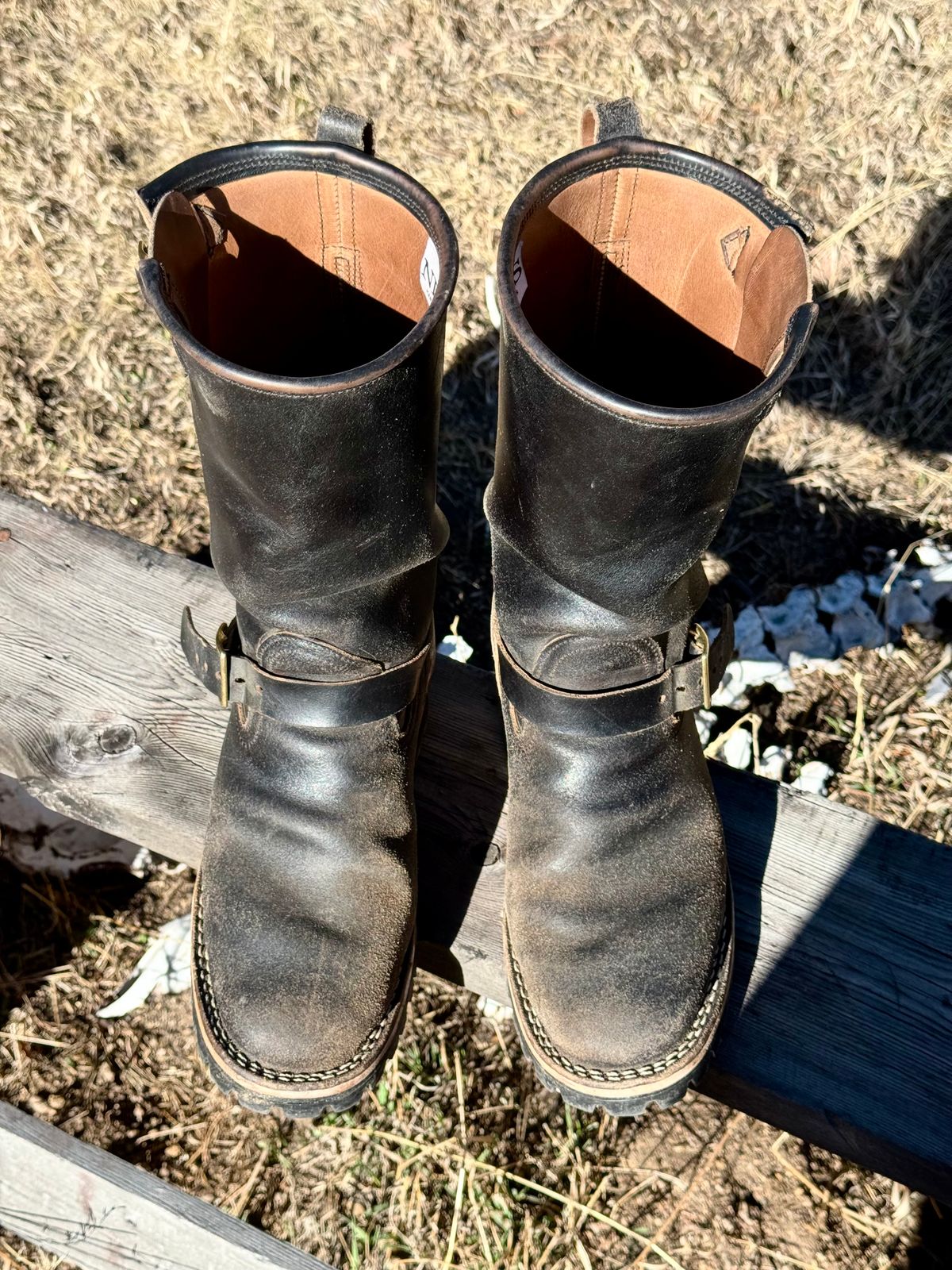 Photo by zander on March 5, 2026 of the Nicks StationMaster in Horween Black Waxed Flesh.
