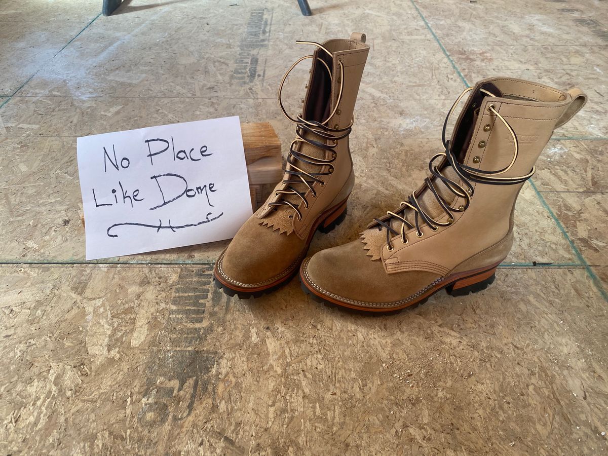 Photo by zander on November 1, 2022 of the Nicks BuilderPro in Seidel MaxSupport Tan Roughout.