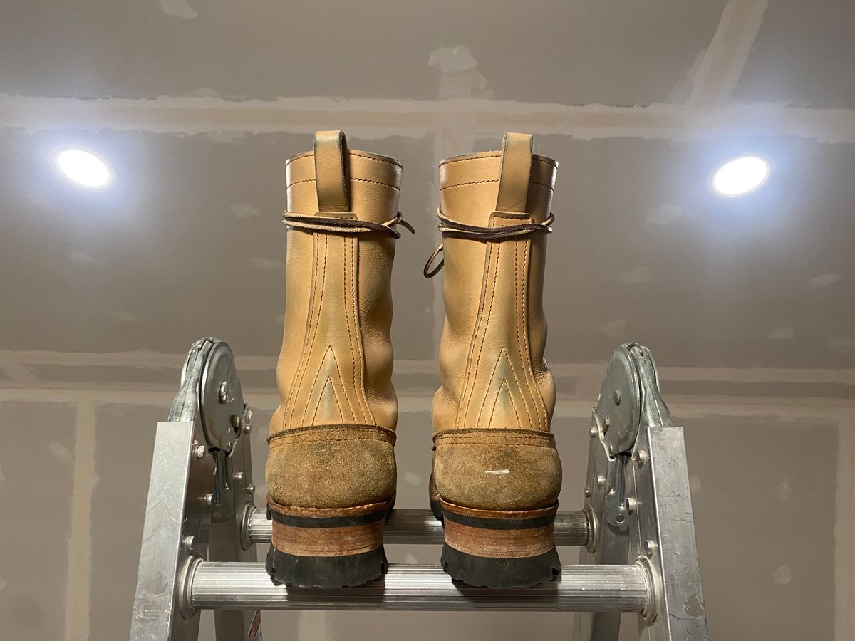 Photo by zander on December 4, 2022 of the Nicks BuilderPro in Seidel MaxSupport Tan Roughout.
