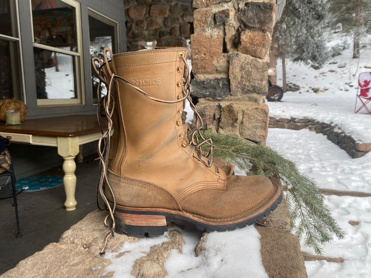 Photo by zander on January 4, 2023 of the Nicks BuilderPro in Seidel MaxSupport Tan Roughout.