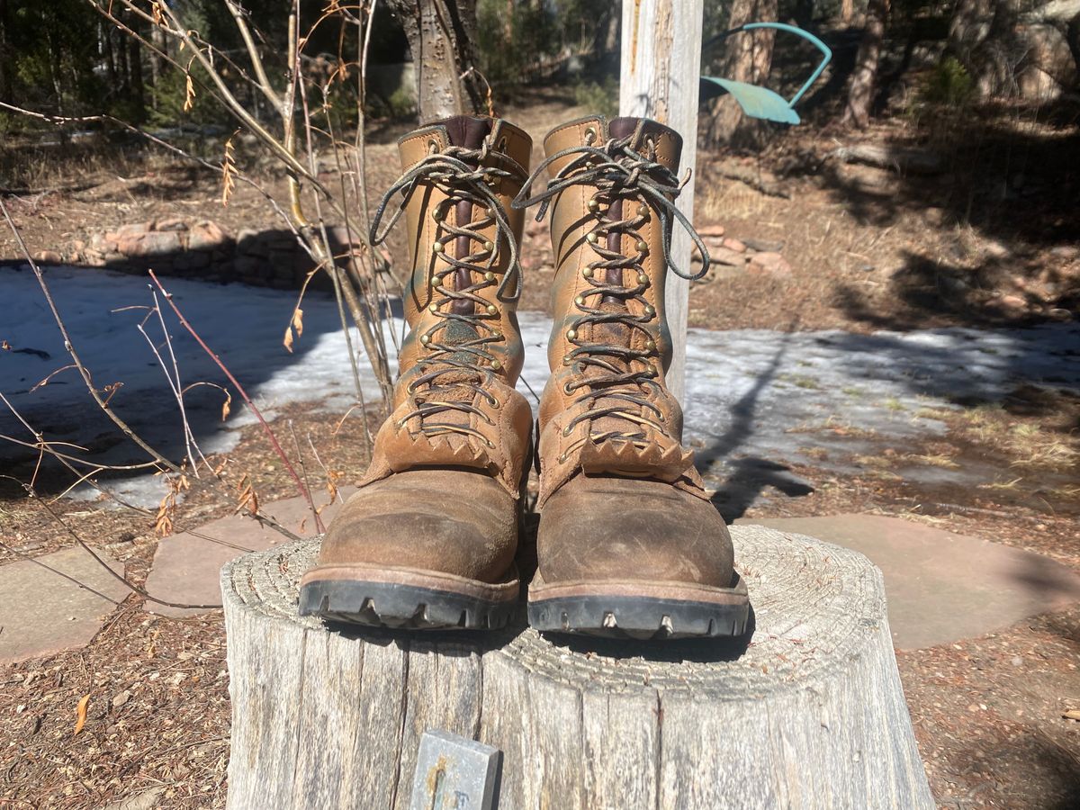 Photo by zander on March 6, 2023 of the Nicks BuilderPro in Seidel MaxSupport Tan Roughout.