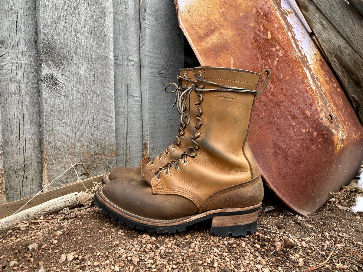 Photo by zander on April 6, 2023 of the Nicks BuilderPro in Seidel MaxSupport Tan Roughout.