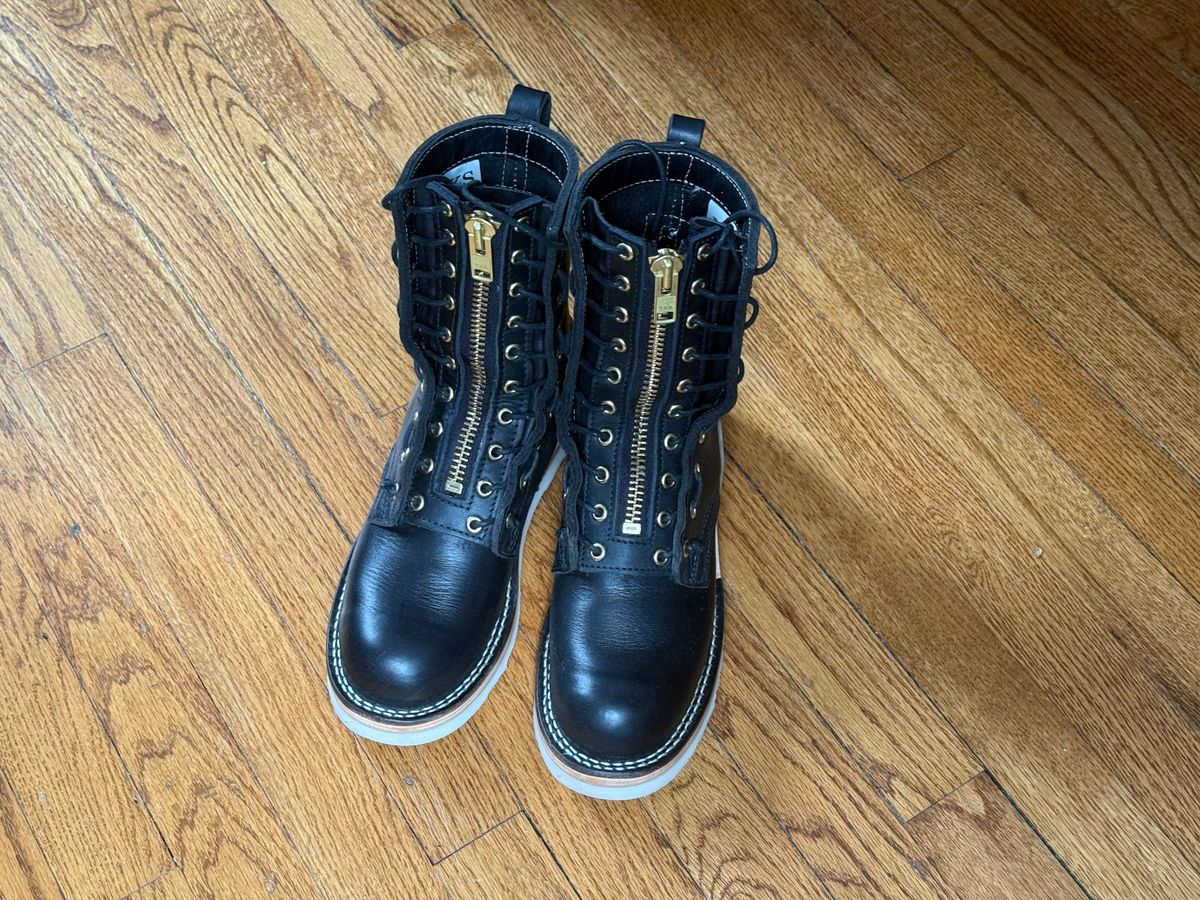 Photo by Shortstop on April 19, 2026 of the Nicks MTO in Horween Black Chromexcel & Seidel MaxSupport Black.