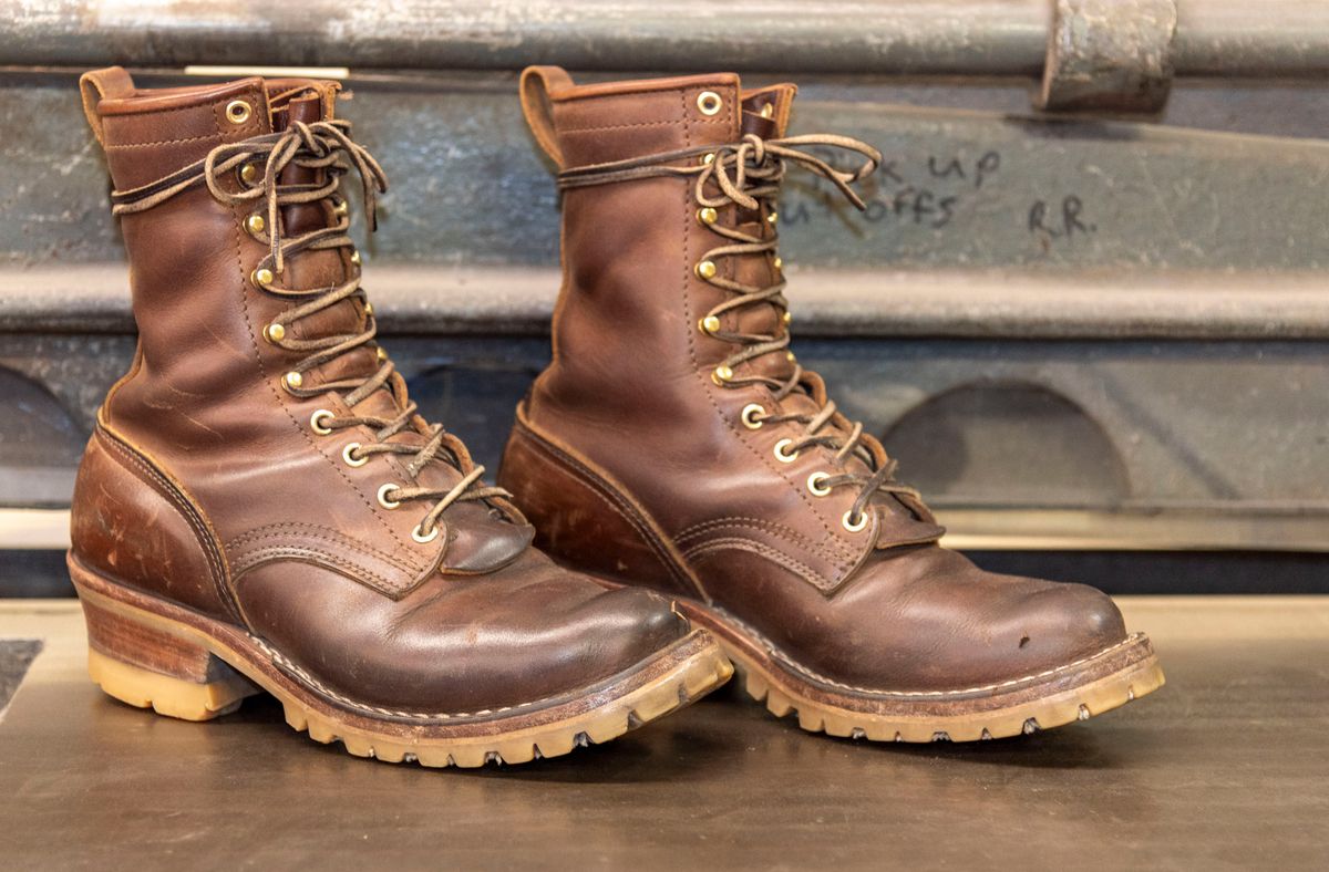 Photo by jimmy3roller on April 5, 2024 of the Nicks MTO in Horween Whiskey Predator.