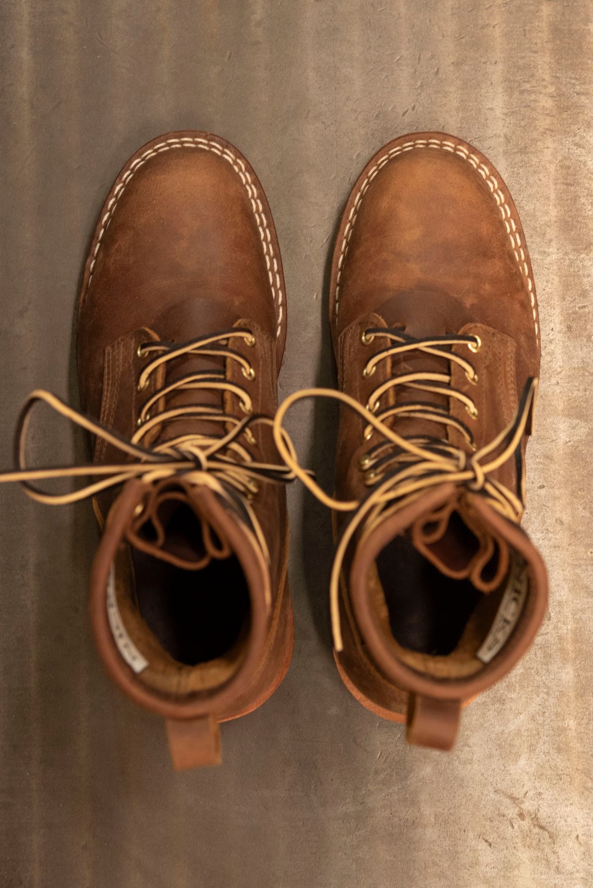 Photo by jimmy3roller on October 2, 2023 of the Nicks MTO in Horween Whiskey Predator.
