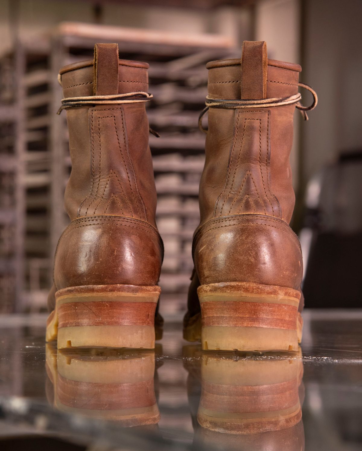 Photo by jimmy3roller on November 6, 2023 of the Nicks MTO in Horween Whiskey Predator.