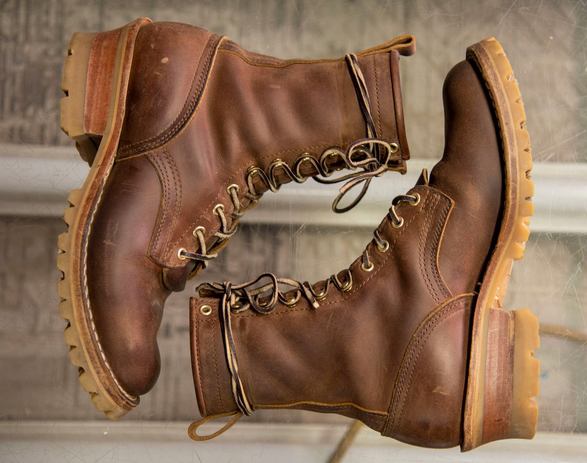 Photo by jimmy3roller on November 6, 2023 of the Nicks MTO in Horween Whiskey Predator.
