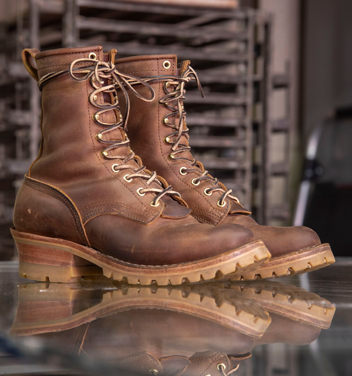 Photo by jimmy3roller on November 6, 2023 of the Nicks MTO in Horween Whiskey Predator.