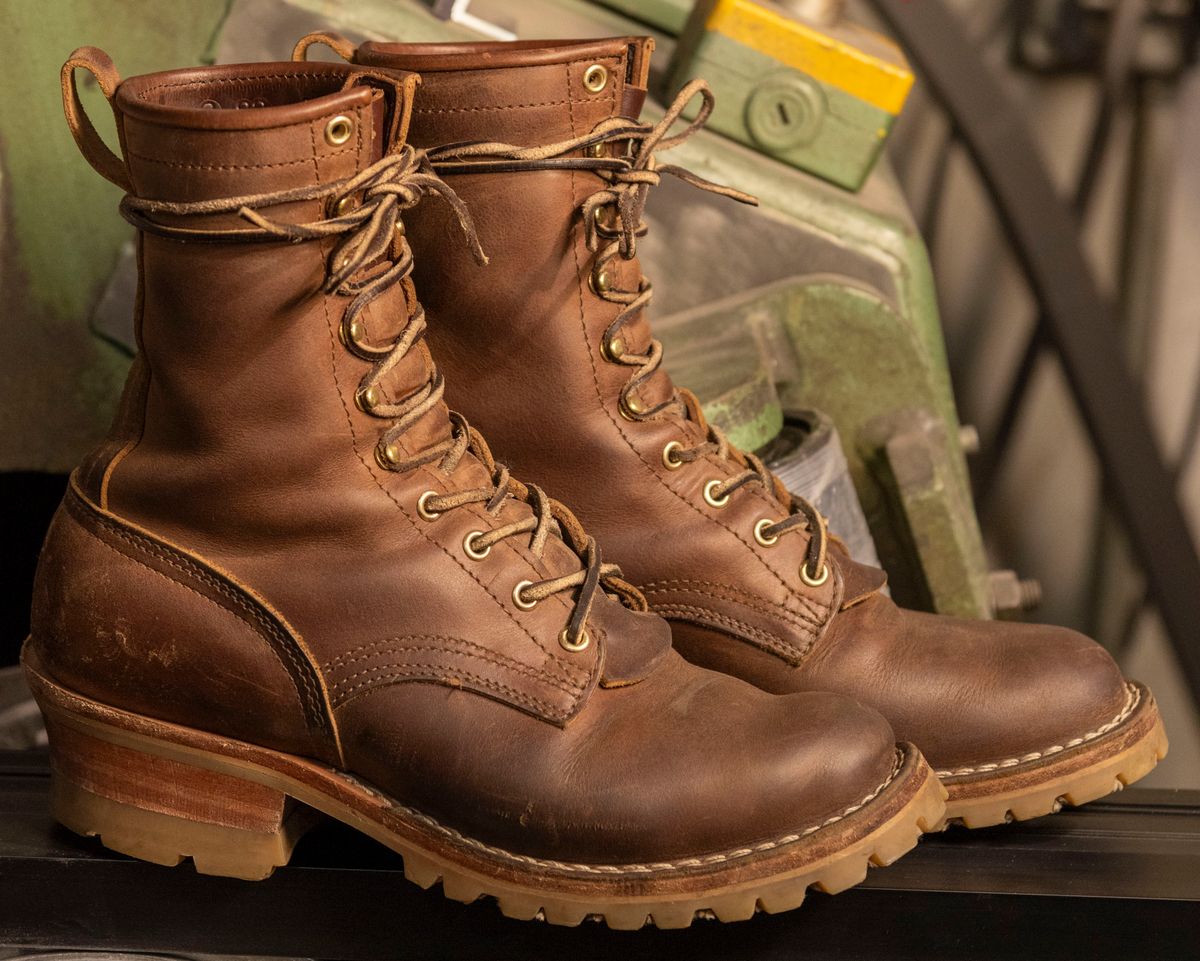 Photo by jimmy3roller on December 4, 2023 of the Nicks MTO in Horween Whiskey Predator.