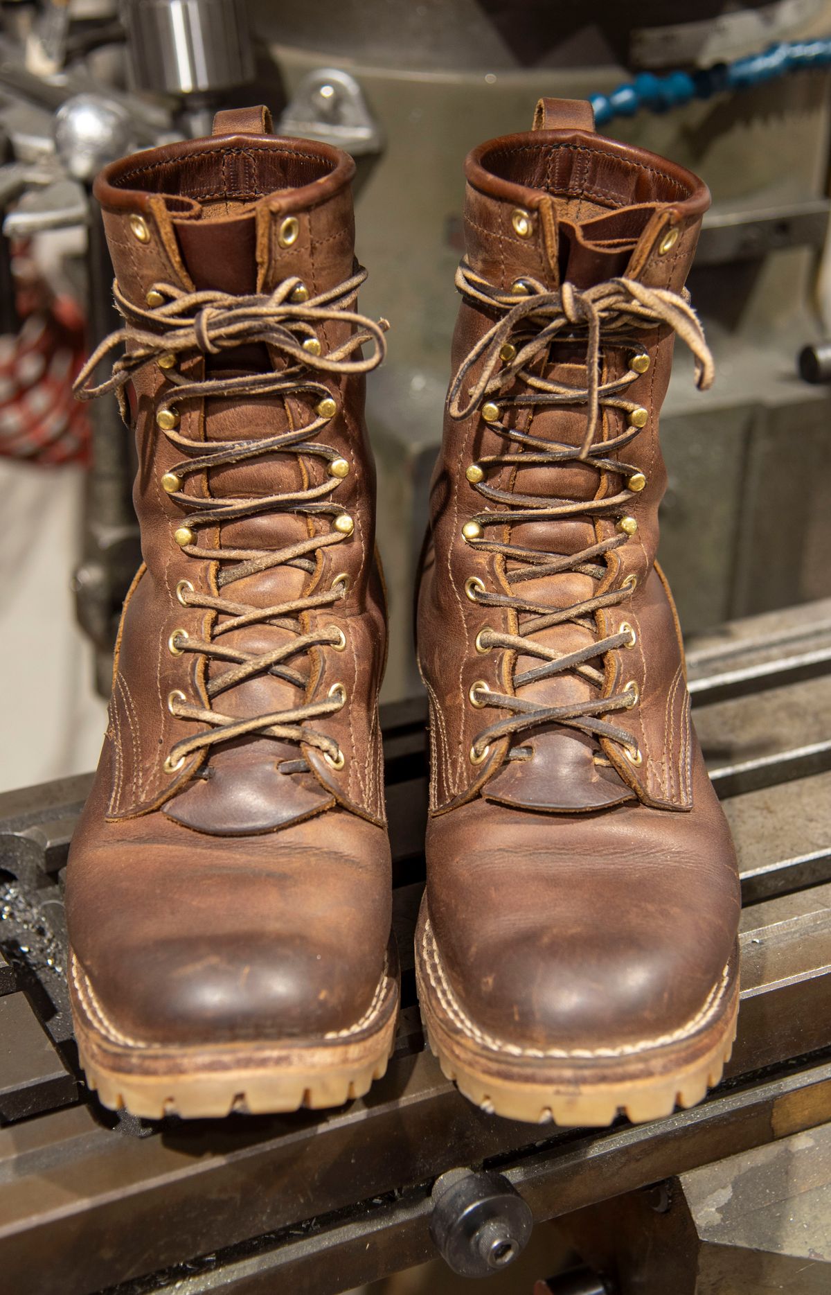 Photo by jimmy3roller on January 6, 2024 of the Nicks MTO in Horween Whiskey Predator.