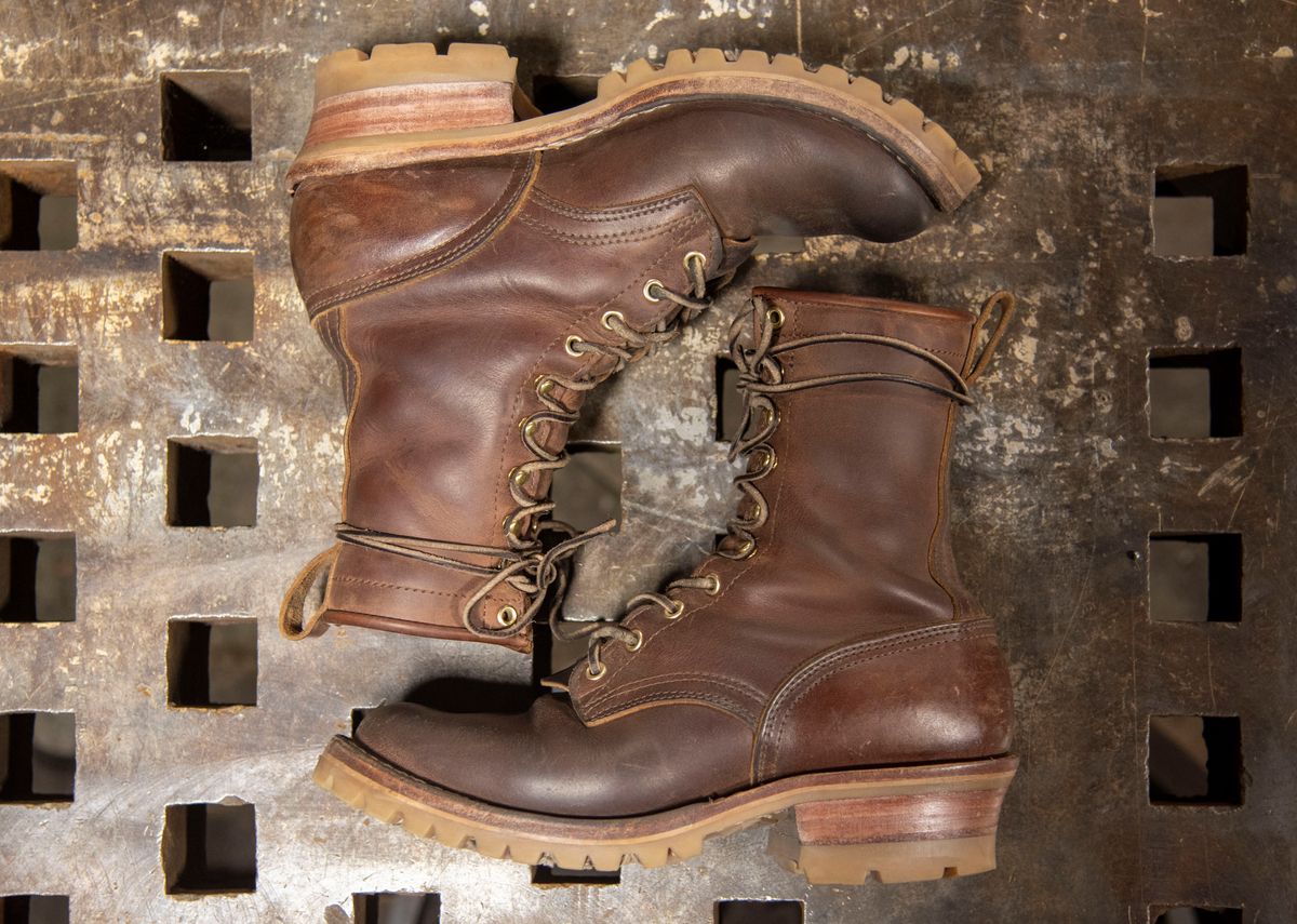 Photo by jimmy3roller on February 5, 2024 of the Nicks MTO in Horween Whiskey Predator.