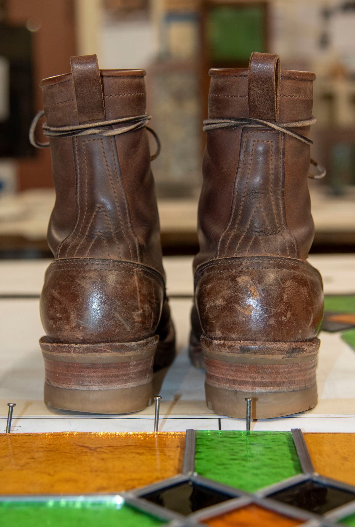 Photo by jimmy3roller on March 6, 2024 of the Nicks MTO in Horween Whiskey Predator.