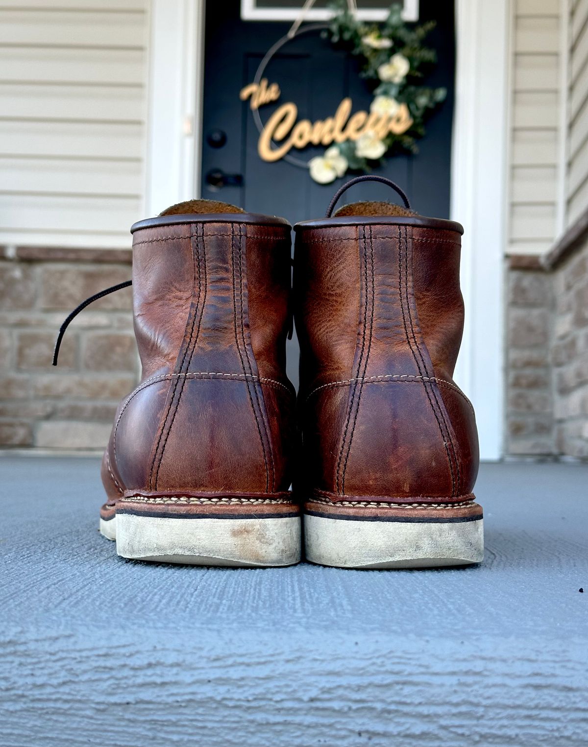 Photo by hconley on March 4, 2023 of the Red Wing 6-Inch Classic Moc in S.B. Foot Copper Rough and Tough.