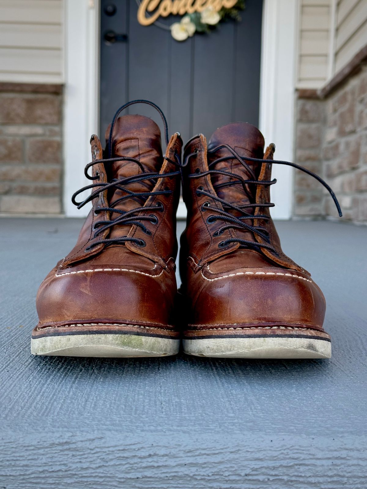 Photo by hconley on March 4, 2023 of the Red Wing 6-Inch Classic Moc in S.B. Foot Copper Rough and Tough.