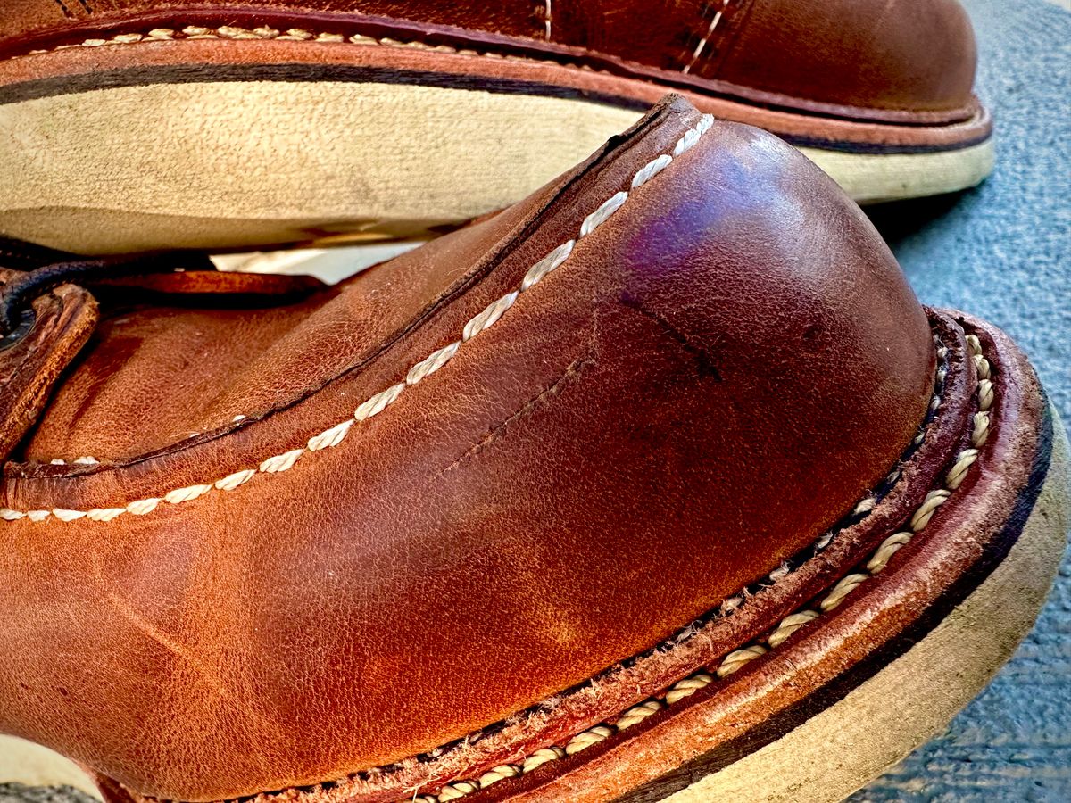 Photo by hconley on April 3, 2023 of the Red Wing 6-Inch Classic Moc in S.B. Foot Copper Rough and Tough.