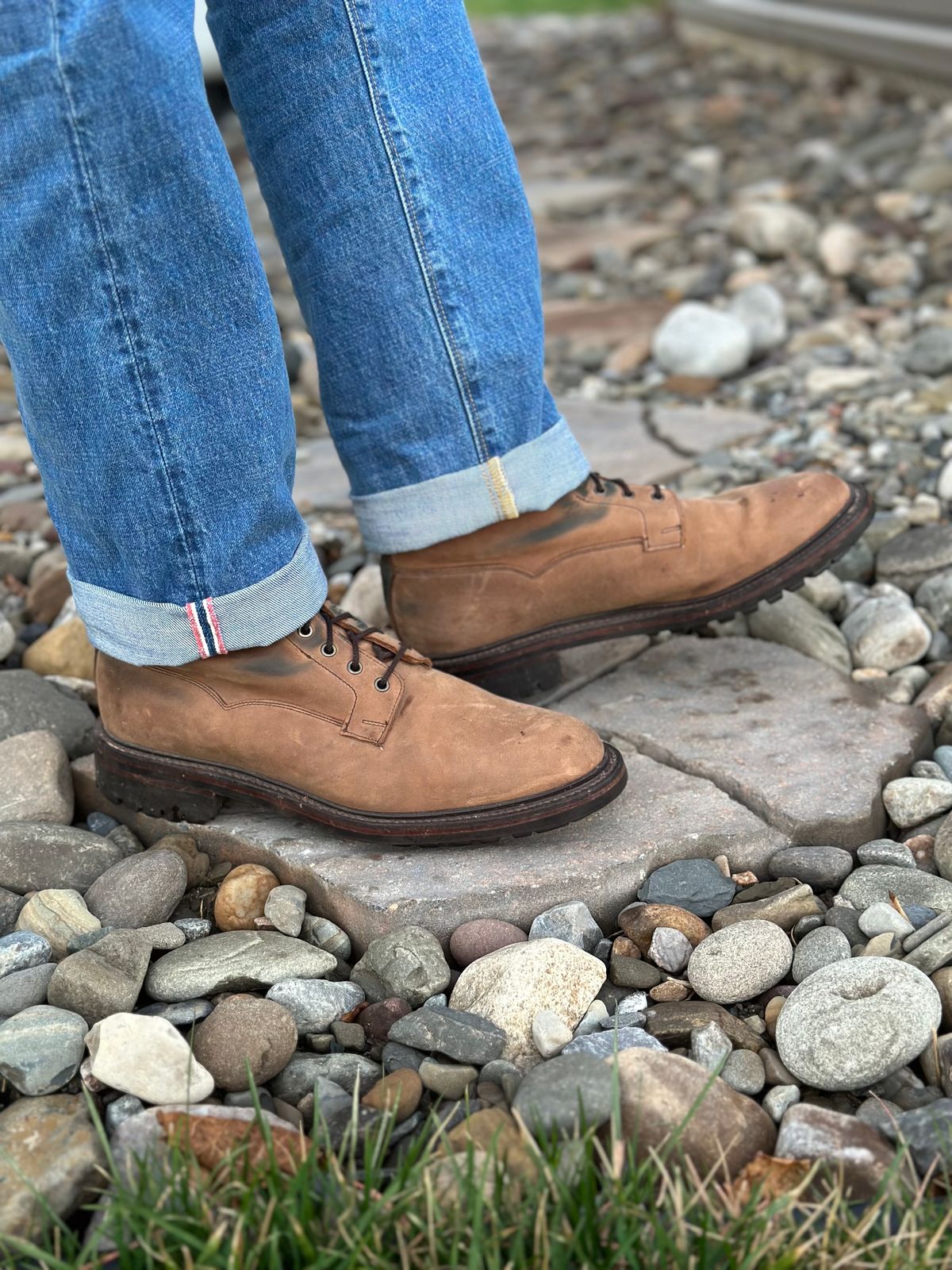 Photo by tailoredgoat on December 3, 2022 of the Crockett & Jones Grizedale in Horween Bronze Oiled Sides.