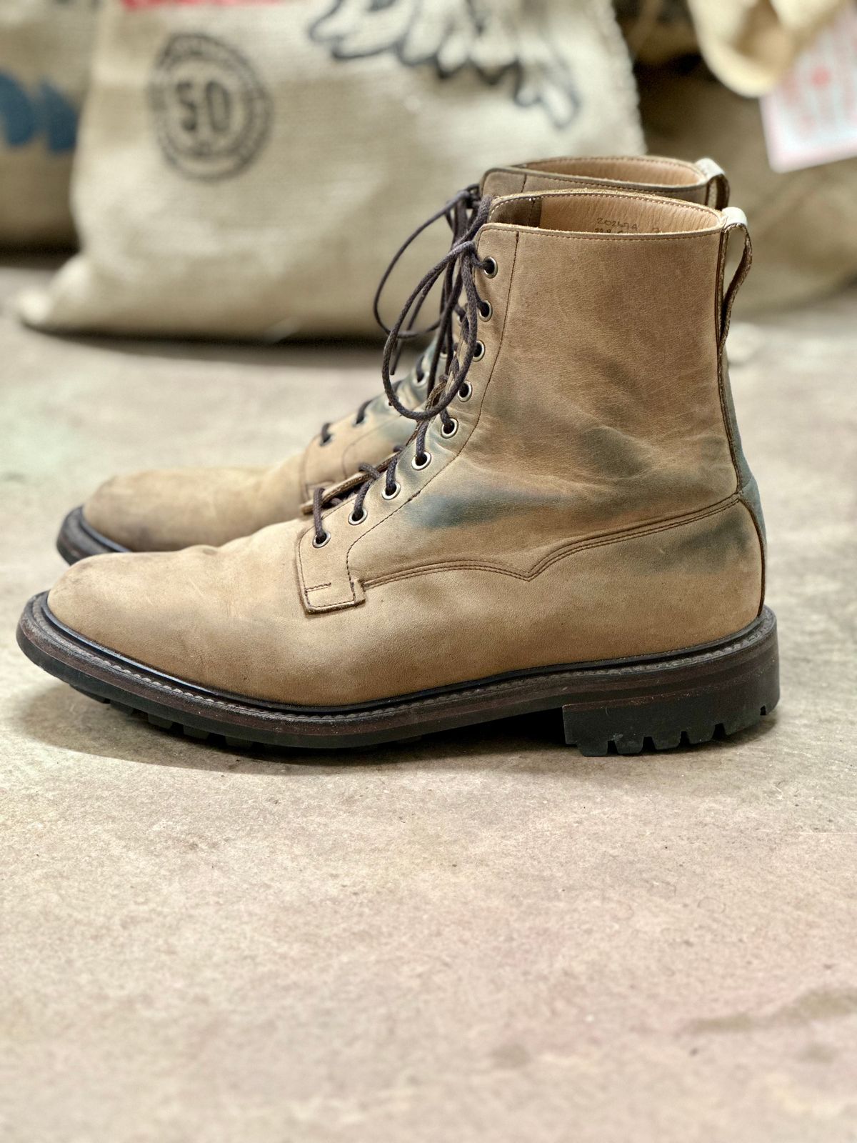 Photo by tailoredgoat on February 6, 2023 of the Crockett & Jones Grizedale in Horween Bronze Oiled Sides.