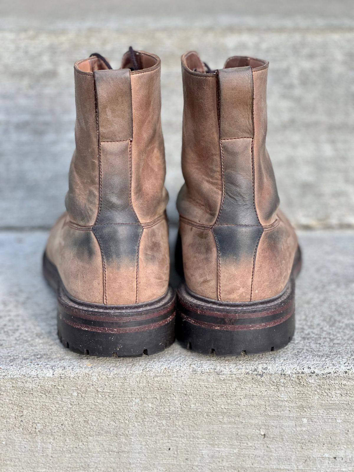 Photo by tailoredgoat on April 2, 2023 of the Crockett & Jones Grizedale in Horween Bronze Oiled Sides.