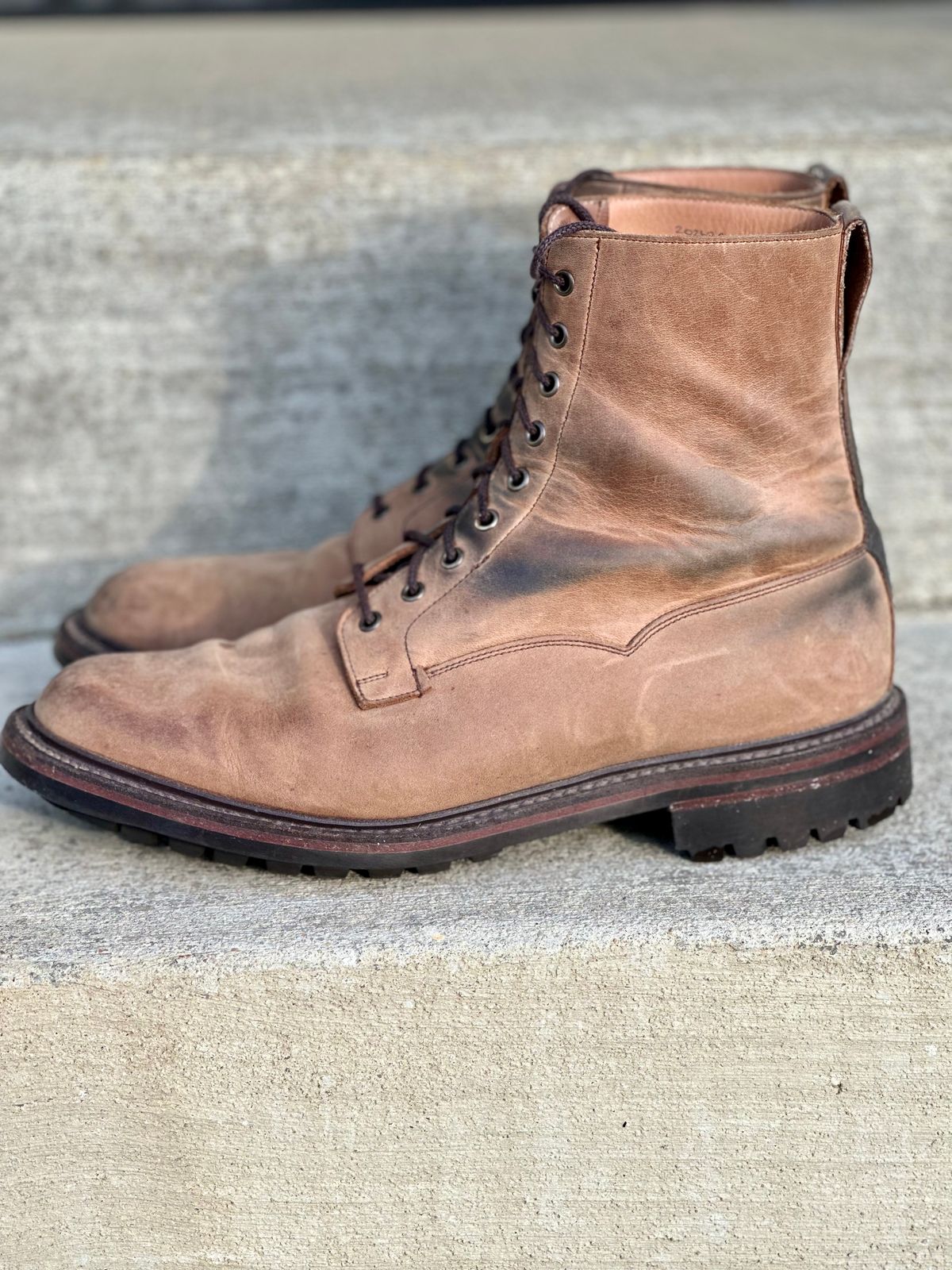 Photo by tailoredgoat on April 2, 2023 of the Crockett & Jones Grizedale in Horween Bronze Oiled Sides.