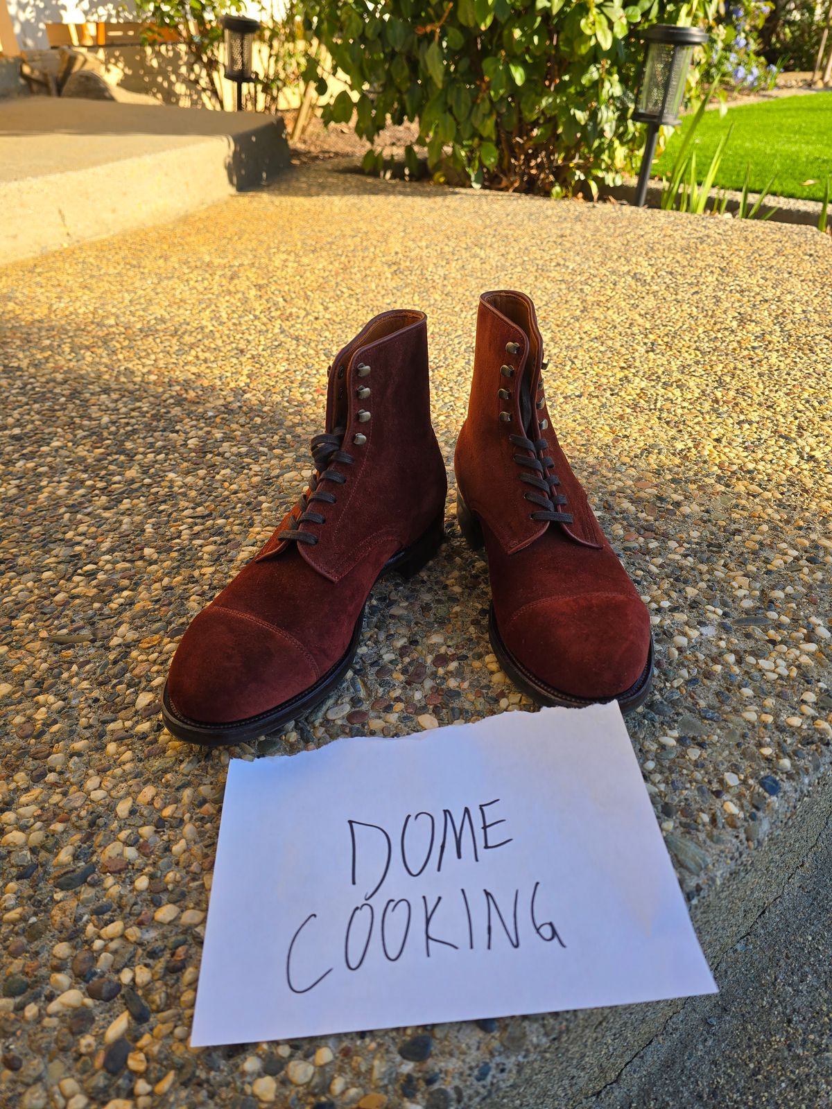 Photo by ttruong3 on November 2, 2025 of the Viberg Halkett in Terre Calf Suede.