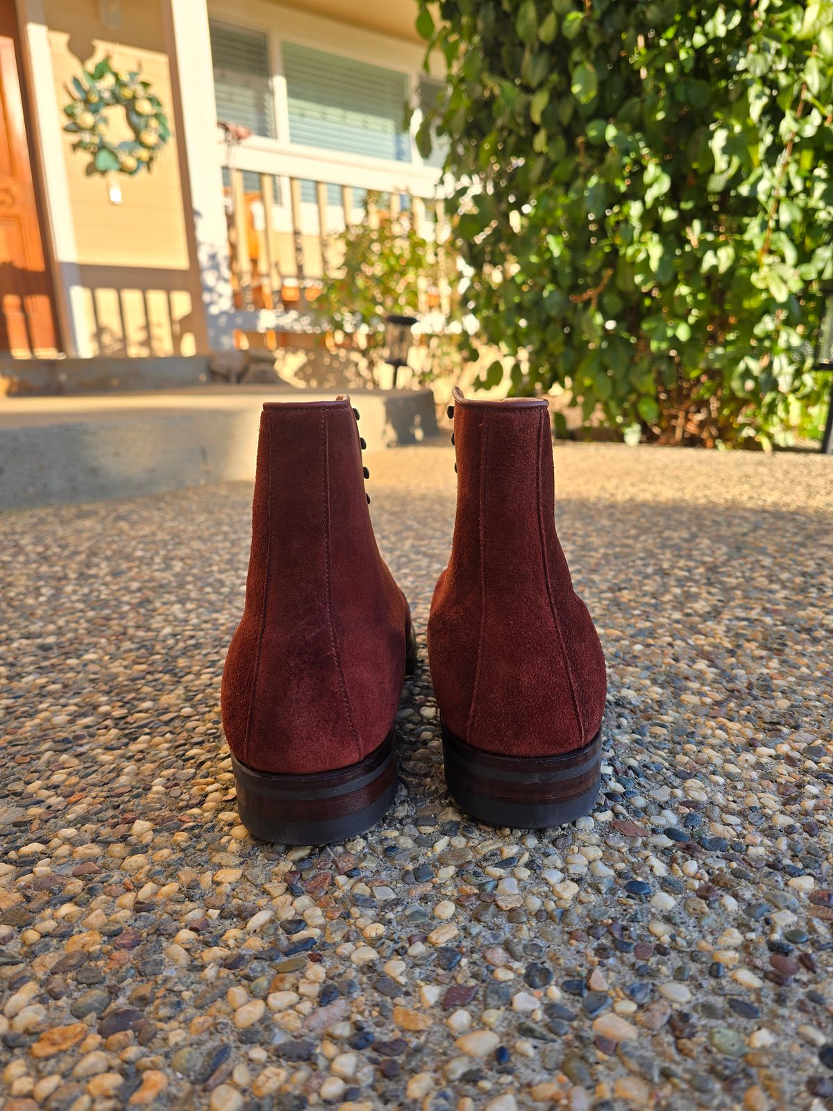 Photo by ttruong3 on November 2, 2025 of the Viberg Halkett in Terre Calf Suede.