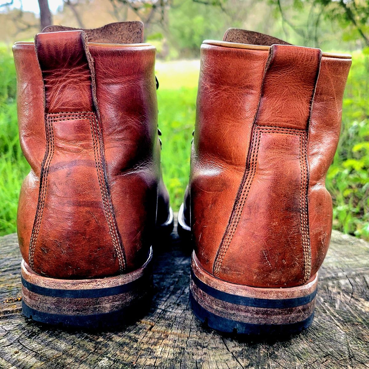 Photo by Das_Bones on March 1, 2024 of the Viberg Hiker in Horween Natural Dublin.