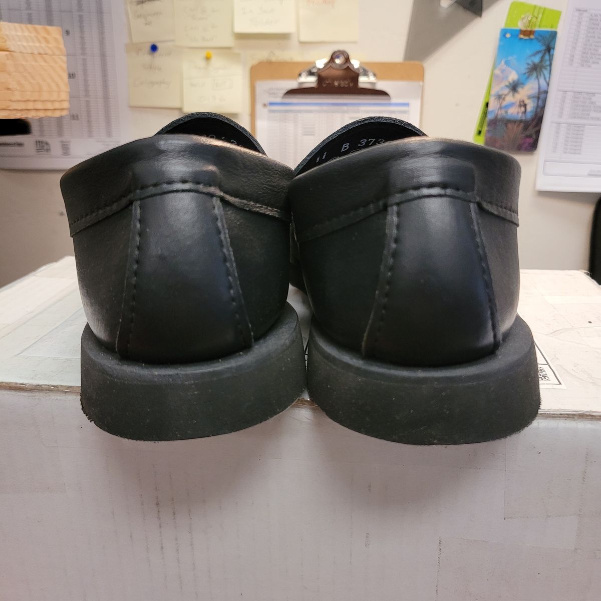 Photo by Das_Bones on February 17, 2024 of the Russell Moccasin Co. Penny Loafer in Black Calf.