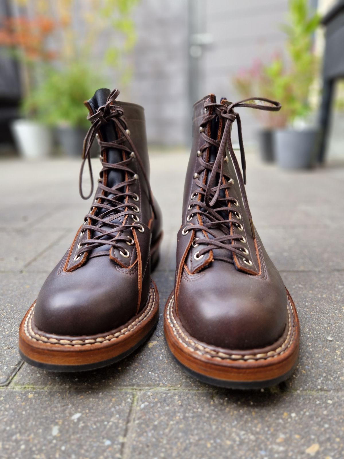 Photo by Chris007 on October 1, 2023 of the White's x Stitchdown Wallace LTT Boot in Seidel Brown Dress.
