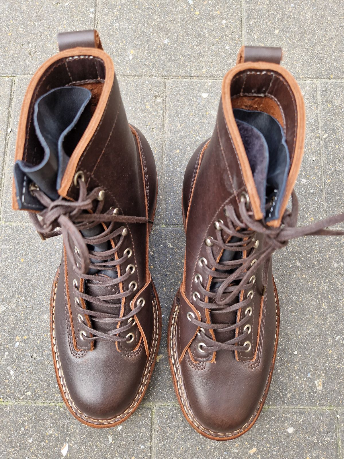 Photo by Chris007 on October 1, 2023 of the White's x Stitchdown Wallace LTT Boot in Seidel Brown Dress.