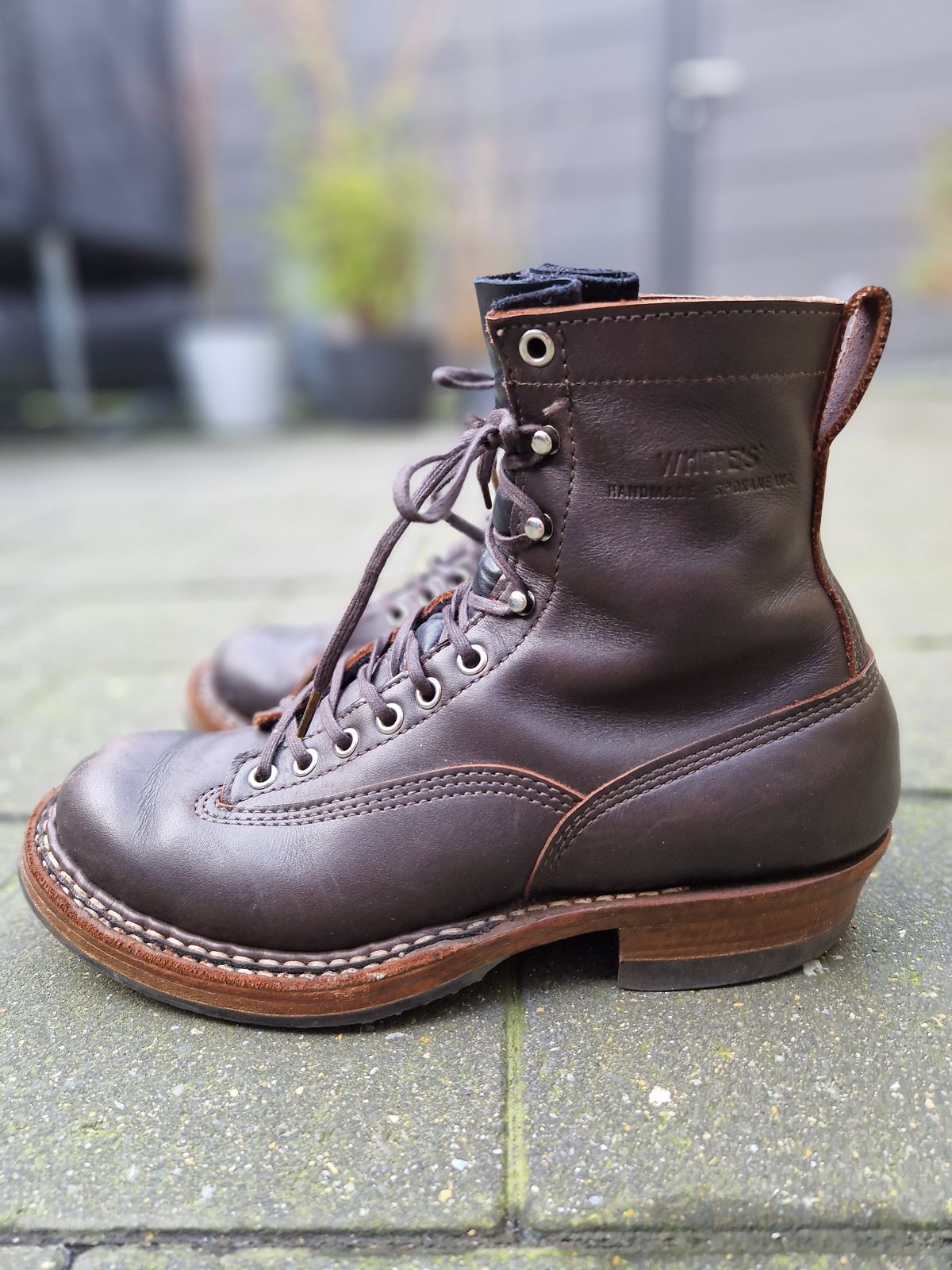 Photo by Chris007 on January 2, 2024 of the White's x Stitchdown Wallace LTT Boot in Seidel Brown Dress.