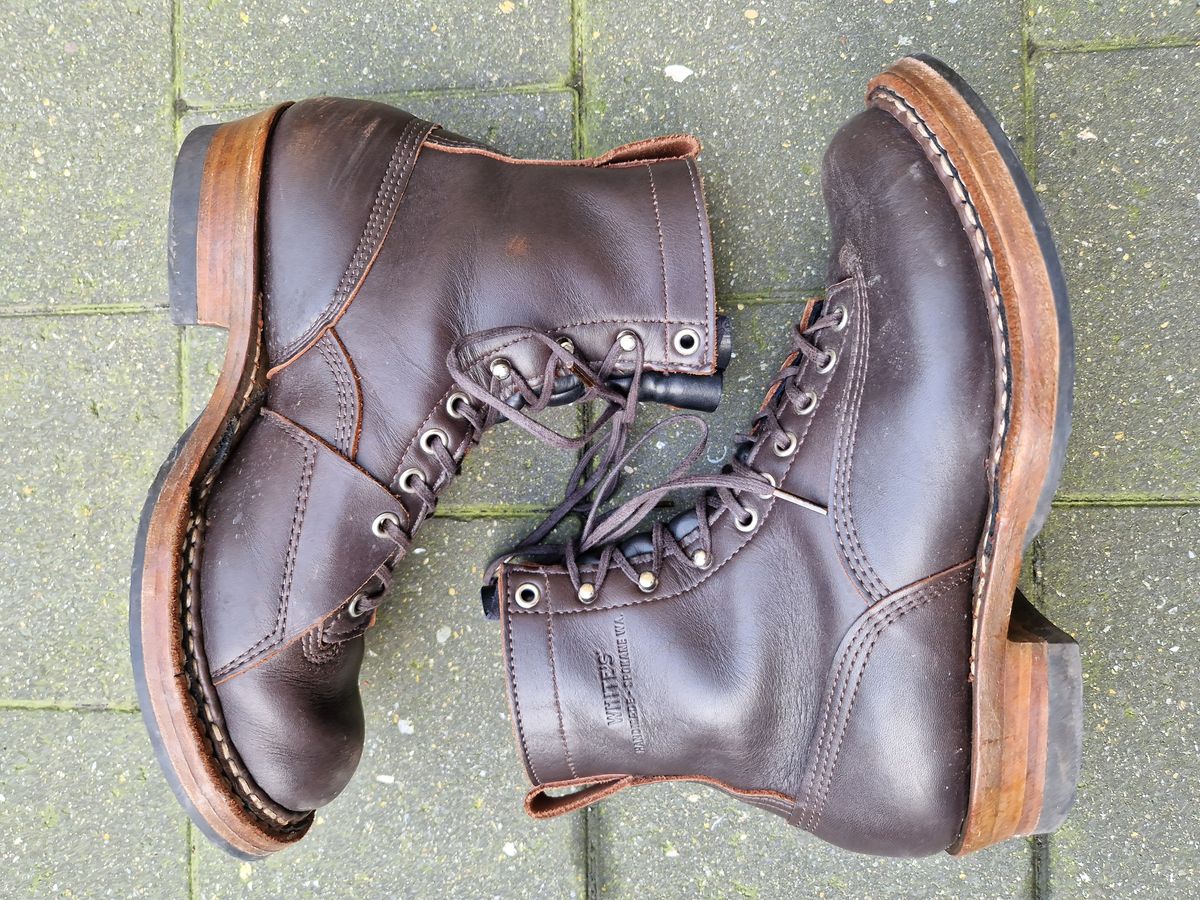 Photo by Chris007 on January 2, 2024 of the White's x Stitchdown Wallace LTT Boot in Seidel Brown Dress.