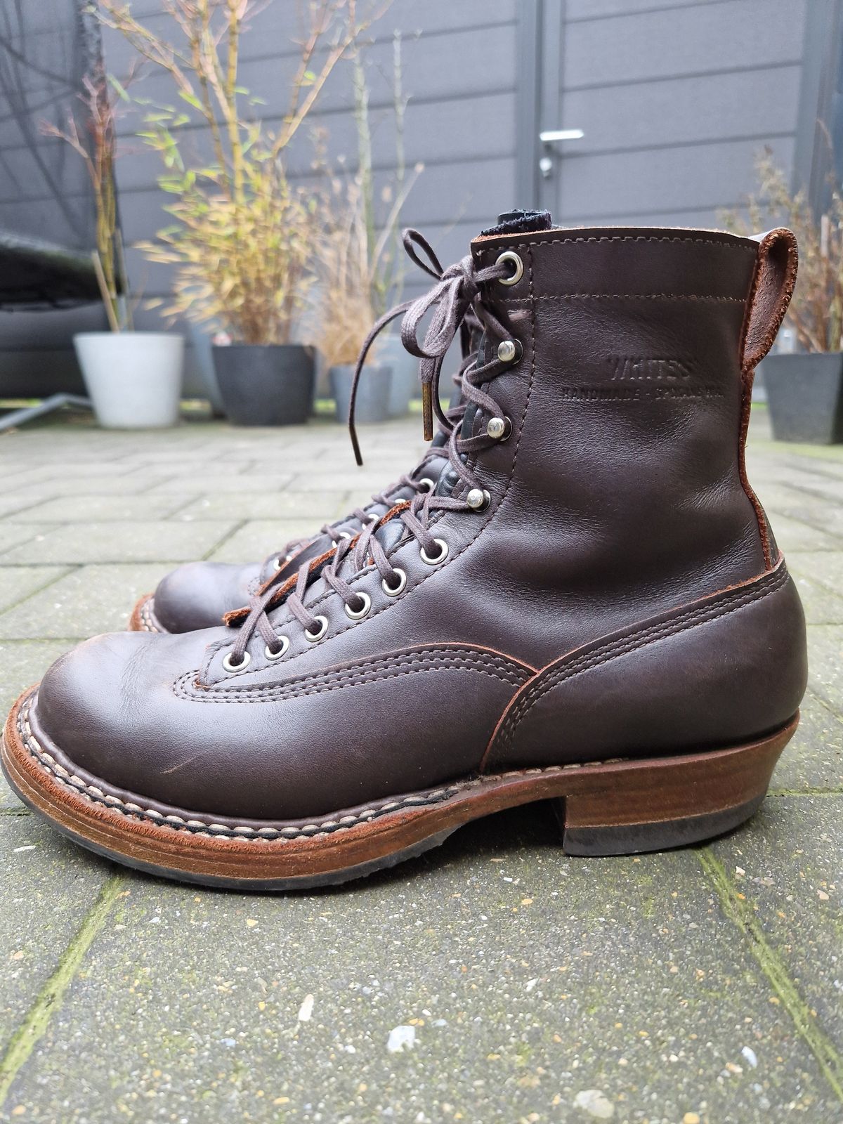 Photo by Chris007 on February 3, 2024 of the White's x Stitchdown Wallace LTT Boot in Seidel Brown Dress.