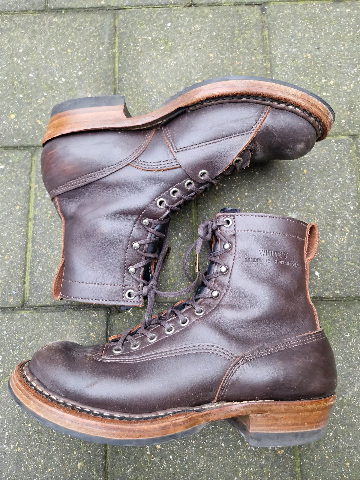 Photo by Chris007 on February 3, 2024 of the White's x Stitchdown Wallace LTT Boot in Seidel Brown Dress.