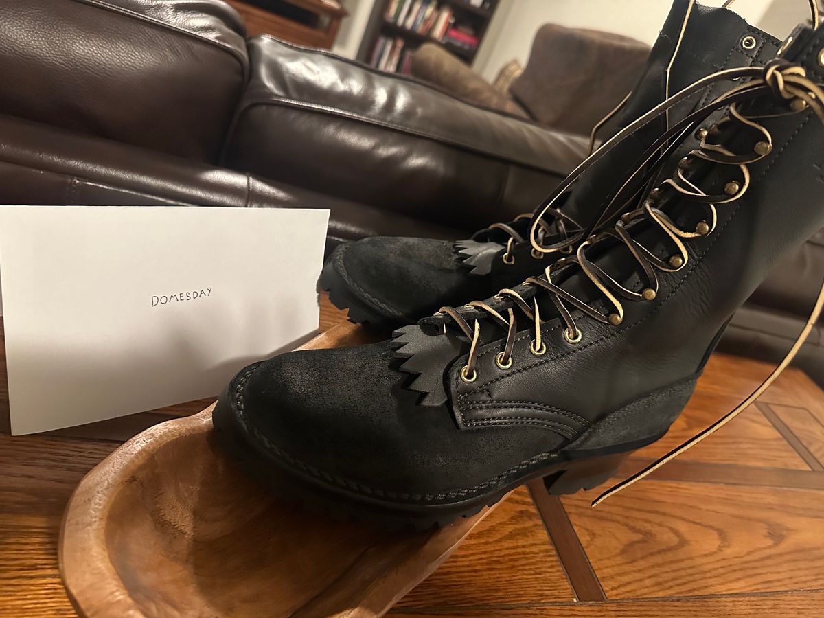 Photo by RunningBearWest on October 4, 2024 of the Nicks Hot Shot in Seidel MaxSupport Black Roughout.